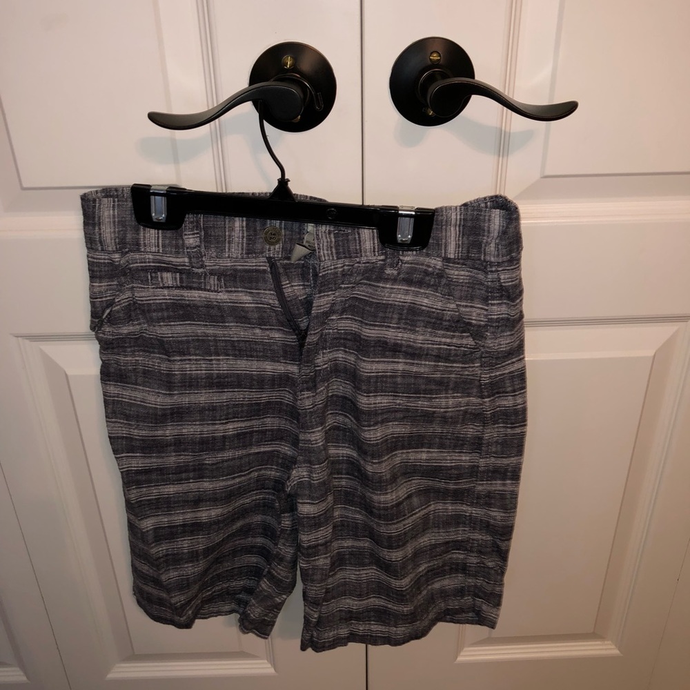 striped shorts